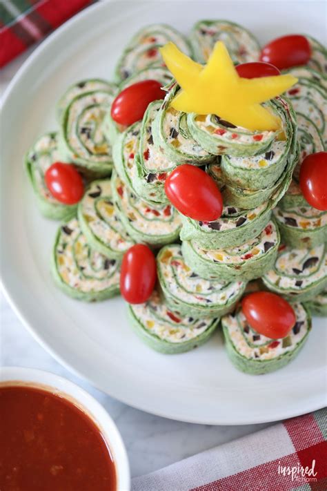 These christmas appetizers are perfect for kicking off christmas dinner or a festive holiday party. Tortilla Roll-Ups with Salsa - Christmas Appetizer Recipe ...