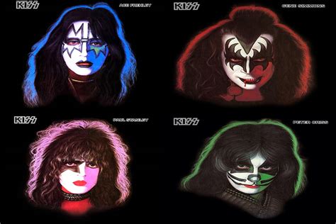 Kiss Solo Album Cover Poster 24 X 36 Inch All 4 On One Etsy