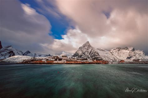 Norwegian Village Sakrisoy Is A Small Village In Lofoten Archipelago