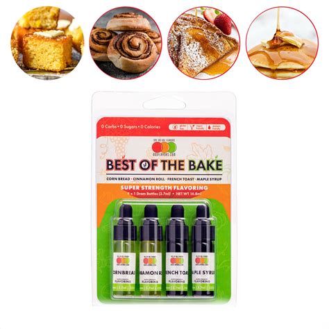best of the bake 4 pack flavored liquid concentrate one on one flavors