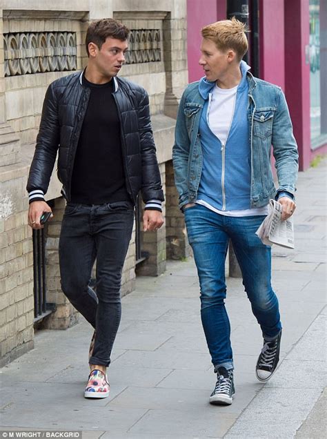 Tom Daley And Dustin Lance Black Step Out After Wedding Daily Mail Online