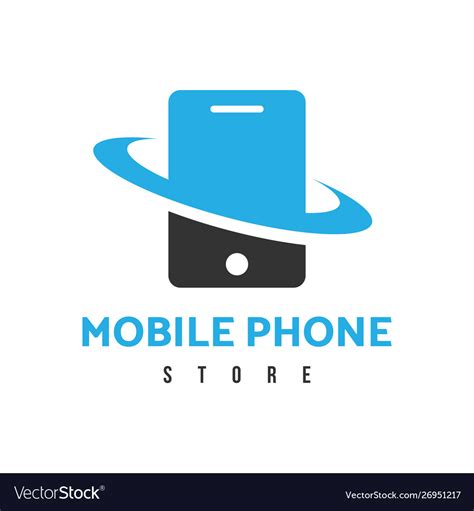 Mobile Phone Store Logo Royalty Free Vector Image