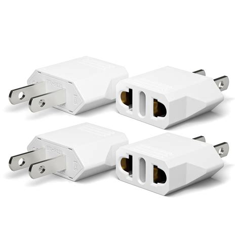 Proglobe Unidapt Usa Plug Adapter Europe Au And China To America Power Adaptors Pack Of
