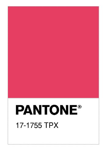 Colore Pantone 17 1755 Tpx Paradise Pink Numerosamenteit