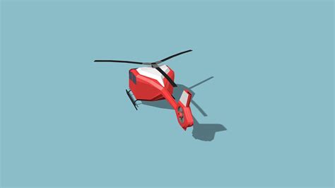 3d Model Helicopter Vr Ar Low Poly Cgtrader