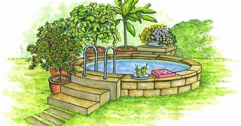 Das tauchbecken hat den neuen platz des traditionellen schwimmbeckens eingenommen. Mini-Pools: 3 Gestaltungsideen für kleine Gärten - Mein schöner Garten