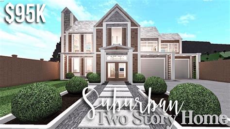 Suburban Two Story Home Bloxburg House Build Gamingwithv Youtube