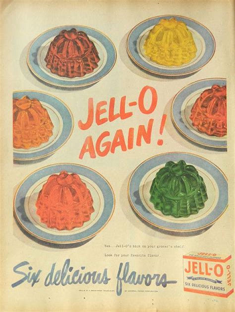 Vintage Jello Ad Colorful Jell O Ad Nostalgic Kitchen Etsy Uk Kitchen Wall Print Jell O