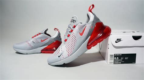 Nike Air Max 270 Wolf Grey University Red Ah8050 018 Youtube