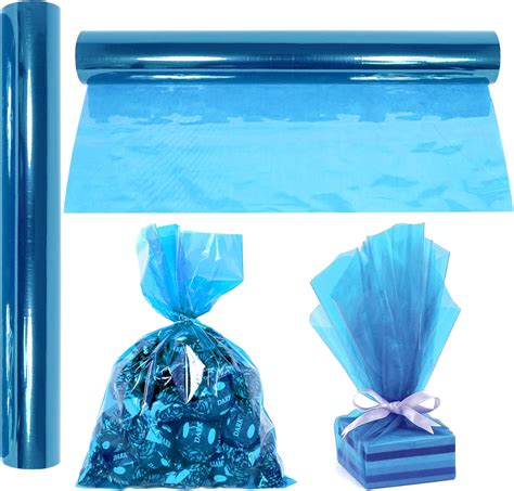 Buy Cellophane Wrap Roll Blue 100 Ft Long X 16” In Wide 23 Mil