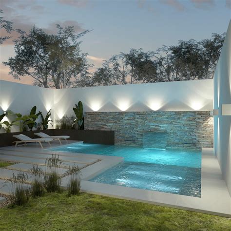 Diseño De Patios Pequeños Con Piscina Homify Patio Con Piscina