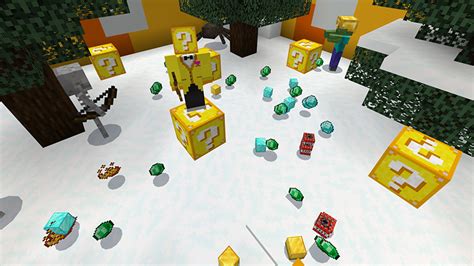 Lucky Blocks Giant Skyblock By Pickaxe Studios Minecraft Marketplace