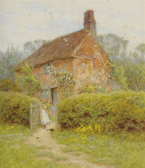 Helen Allingham 1848 1926 Cowdray Cottage Midhurst Christies