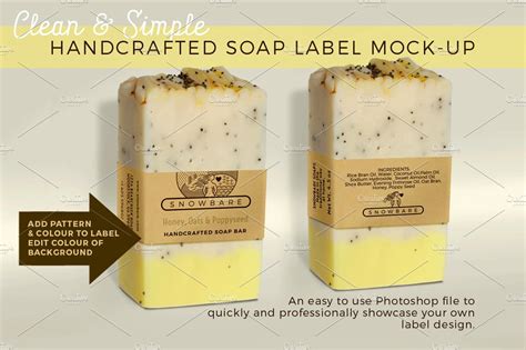 Soap Label Mockup 2 Sizes Household Mockups ~ Creative Market