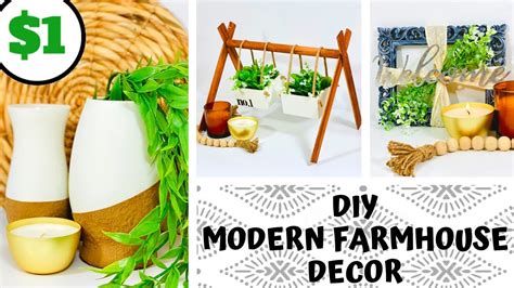 DOLLAR TREE DIY HIGH END DIY MODERN FARMHOUSE Or DIY Modern Boho Decor Look For Less