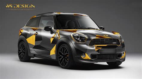 Mini Cooper Car Wrap ~ Matte Black Mini Cooper Car Wrap Tilamuski