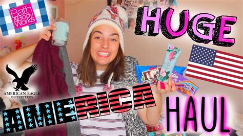 huge america haul forever 21 bath and body works american eagle more youtube