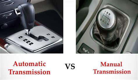 Manual Vs Automatic Transmission Cars