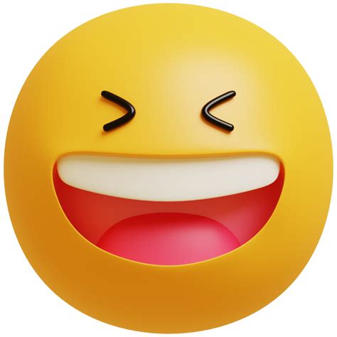 3d sonrisa emoji feliz gracioso linda personaje 3d hacer ilustración