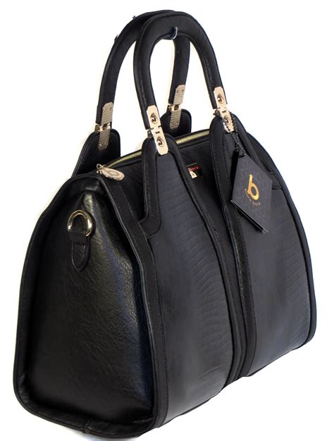 Black Leather Tote Style Handbag Paul Smith