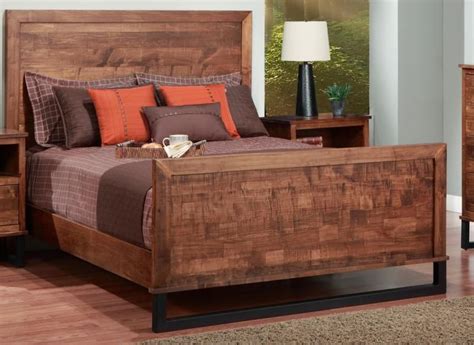 Cumberland Queen Bed With Wood Headboard And High Footboard King Size Bed Frame Bed Frame And