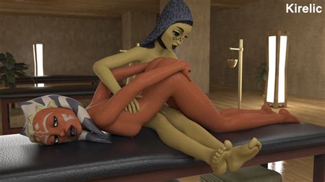 Rule 34 2girls 3d Ahsoka Tano Barefoot Barriss Offee Clone Wars Feet