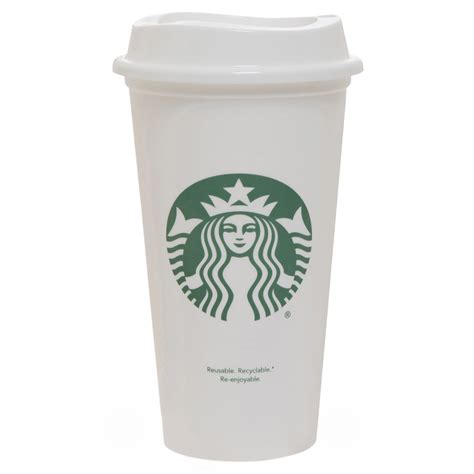 Starbucks 16 Ounce White Reusable Cups 6 Count