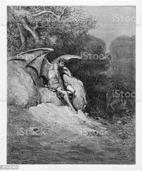 O 지구 어떻 하지 않을 경우 기본 빅토리아 조각 하늘 1885 악마에 대한 스톡 벡터 아트 및 기타 이미지 악마 존 밀턴 천사 Istock