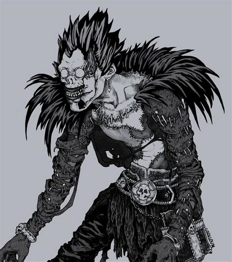 Ryuk Based On His Very First Concept Stitched Young Man And The