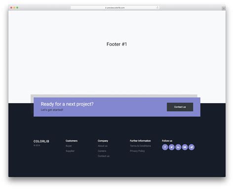 Bootstrap Footer V01 Free Modern Footer Template 2024 Colorlib