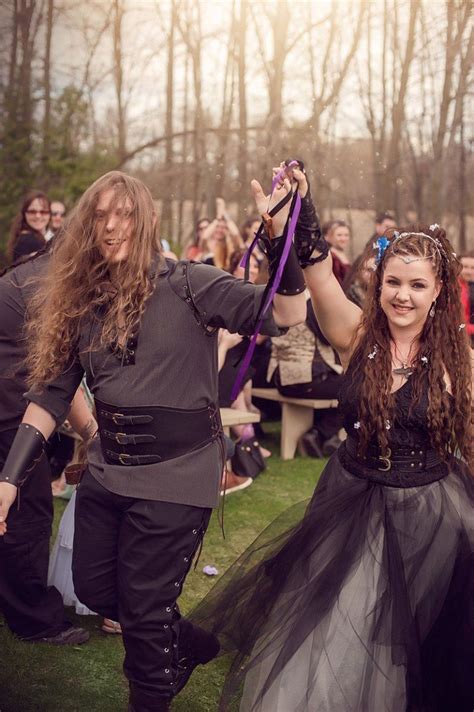 A Handfasting And Fire Dancing At This Quebec Wiccan Wedding Wiccan