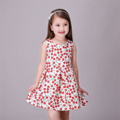 Buy Red Summer Girl Dress Princess Costume Cherry