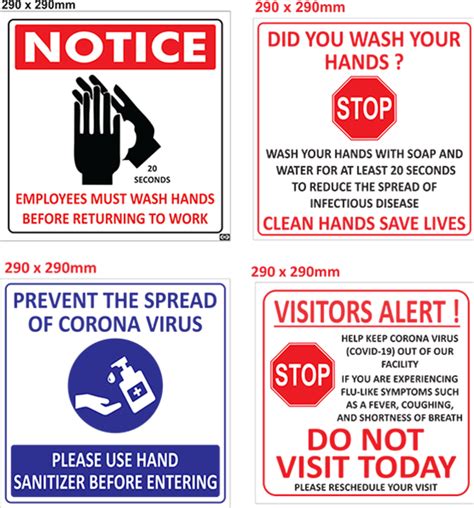 We've added new templates to our gallery of customizable coronavirus signs for business. COVID-19 Safety Signs / Coronavirus Safety Signs