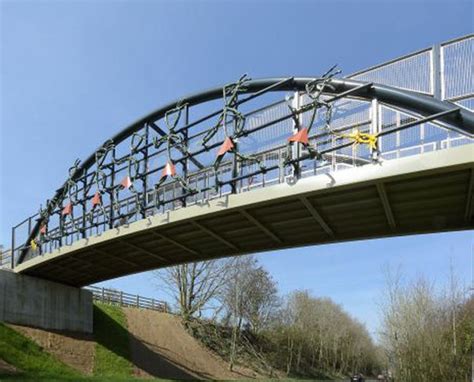 Bow Tied Arch Cycle Bridge Picket Twenty Andover Cts Bridges Esi