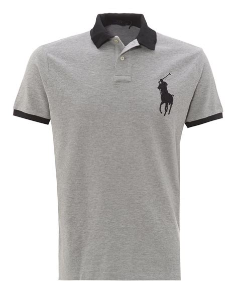 Ralph Lauren Mens Andover Heather Large Polo Player Polo Shirt