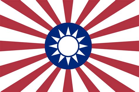 The Flags Of Republic Of China Roc And Imperial Japan Combined