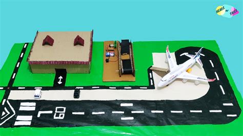Cardboard Airport With Conveyor Belt Diy Cardboard Airport Model