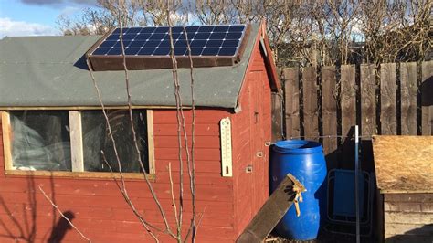 How To Install A 12 Volt Solar Panel On An Allotment Shedworkshop