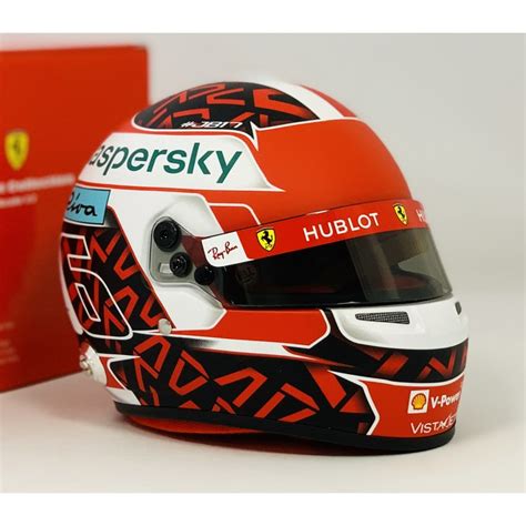 Charles leclerc full scale helmets. Casque Helmet 1/2 Charles Leclerc F1 2020 Bell 4100042 ...