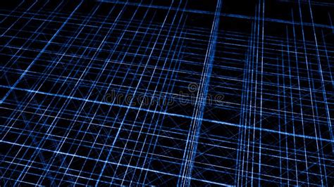 3d Space With Grid Of Lines Animation Multi Level Grid Of Thin Lines