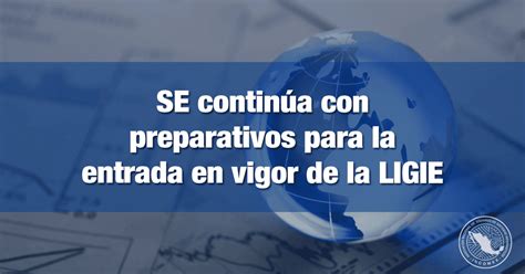 SE continúa con preparativos para la entrada en vigor de la LIGIE - INCOMEX