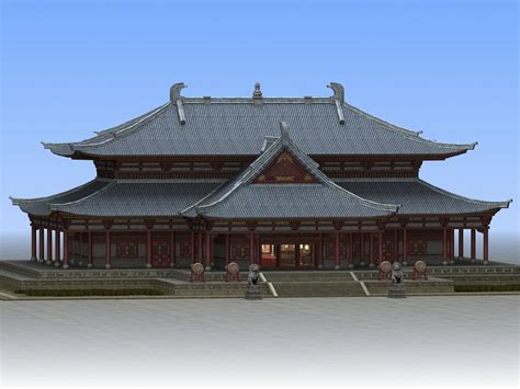 Chinese Ancient Architecture 3d Model Turbosquid 1208777