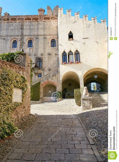 Monselice Italy July 13 2017 Facade Of The Castle Of Monselice