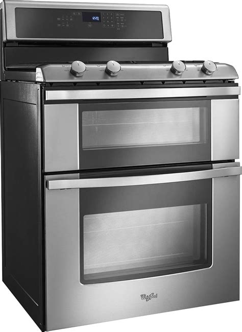 Best Buy Whirlpool 30 Self Cleaning Freestanding Double Oven Gas