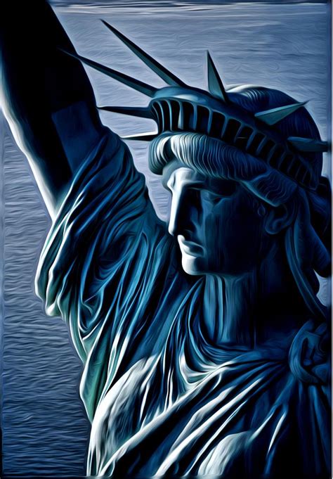 Lady Liberty Digital Art By Kevin Sherf Pixels