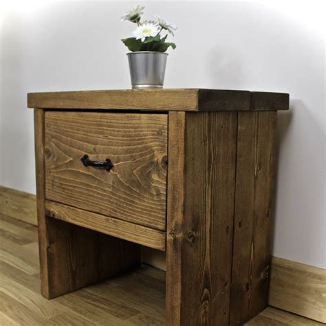 Rustic Portmore Bedside Table New Forest Rustic Furniture