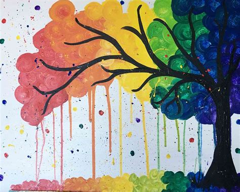 Rainbow Tree Painting At Explore Collection Of