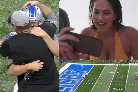 Jared Goffs Girlfriend Reacts To Lions First Win While On Si Bikini Shoot Outkick