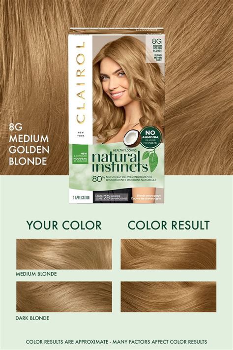 Get This Medium Golden Blonde Hair Color At Home With Natural Instincts