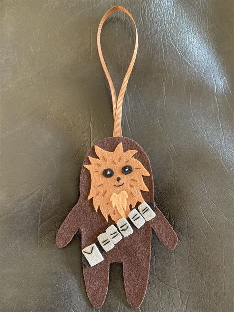 Handmade Star Wars Inspired Chewbacca Hanging Ornament Etsy Hanging